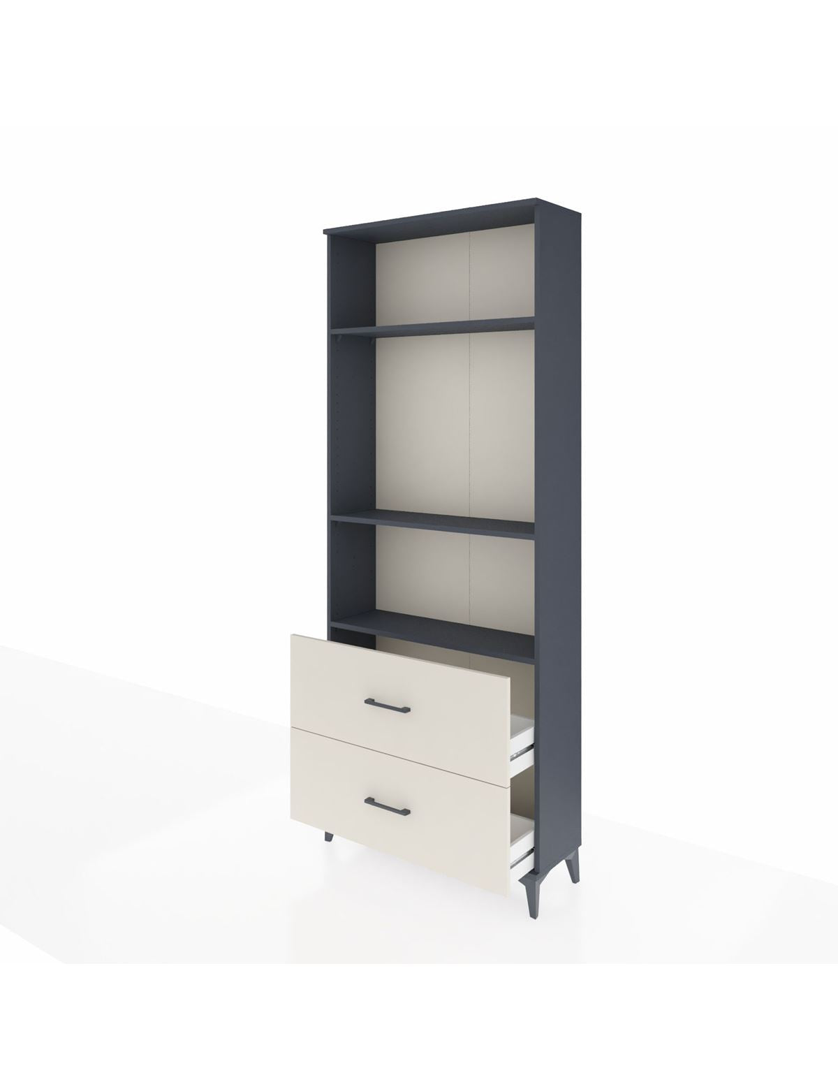Arges Dolap 3 Raflı 2 Çekmeceli 88x30x221 - S30M072V4A