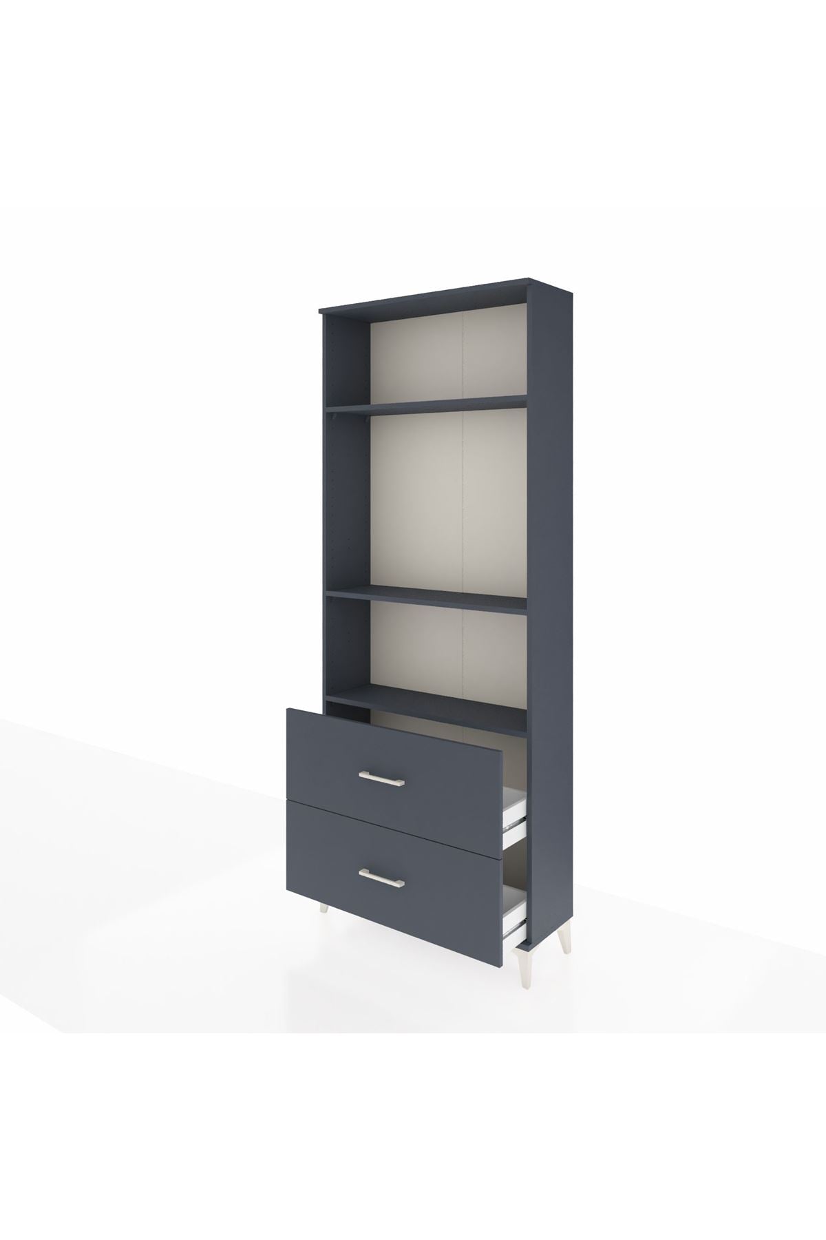 Arges Dolap 3 Raflı 2 Çekmeceli 88x30x221 - S30M072V5A