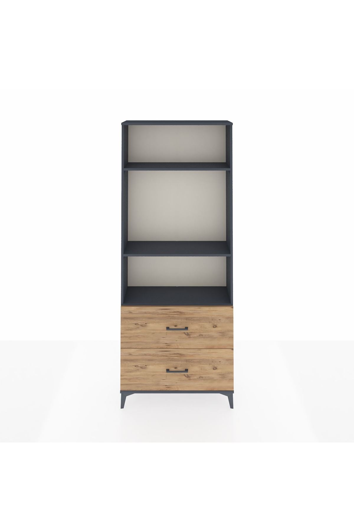Arges Dolap 3 Raflı 2 Çekmeceli 88x30x221 - S30M072V6A