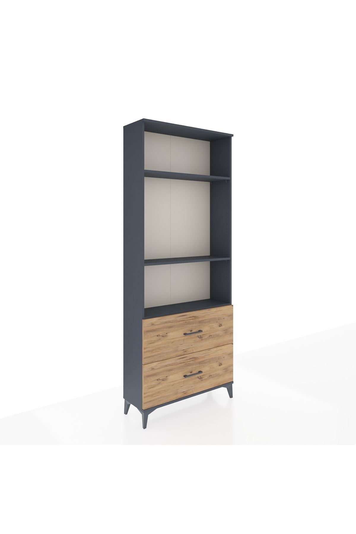 Arges Dolap 3 Raflı 2 Çekmeceli 88x30x221 - S30M072V6A