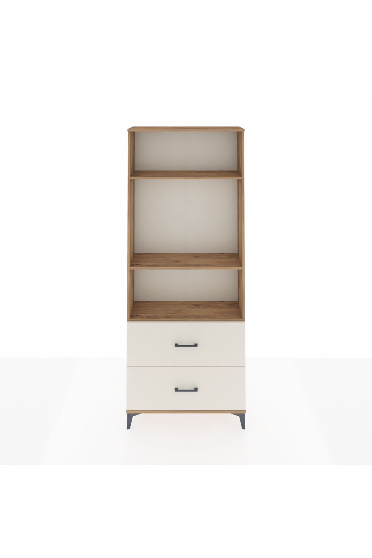 Arges Dolap 3 Raflı 2 Çekmeceli 88x30x221 - S30M072V7A
