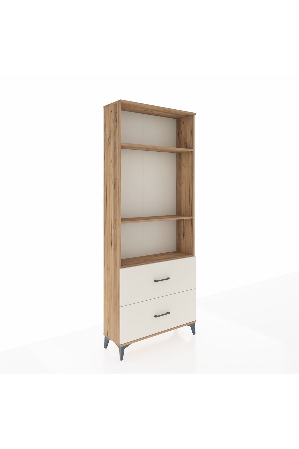 Arges Dolap 3 Raflı 2 Çekmeceli 88x30x221 - S30M072V7A
