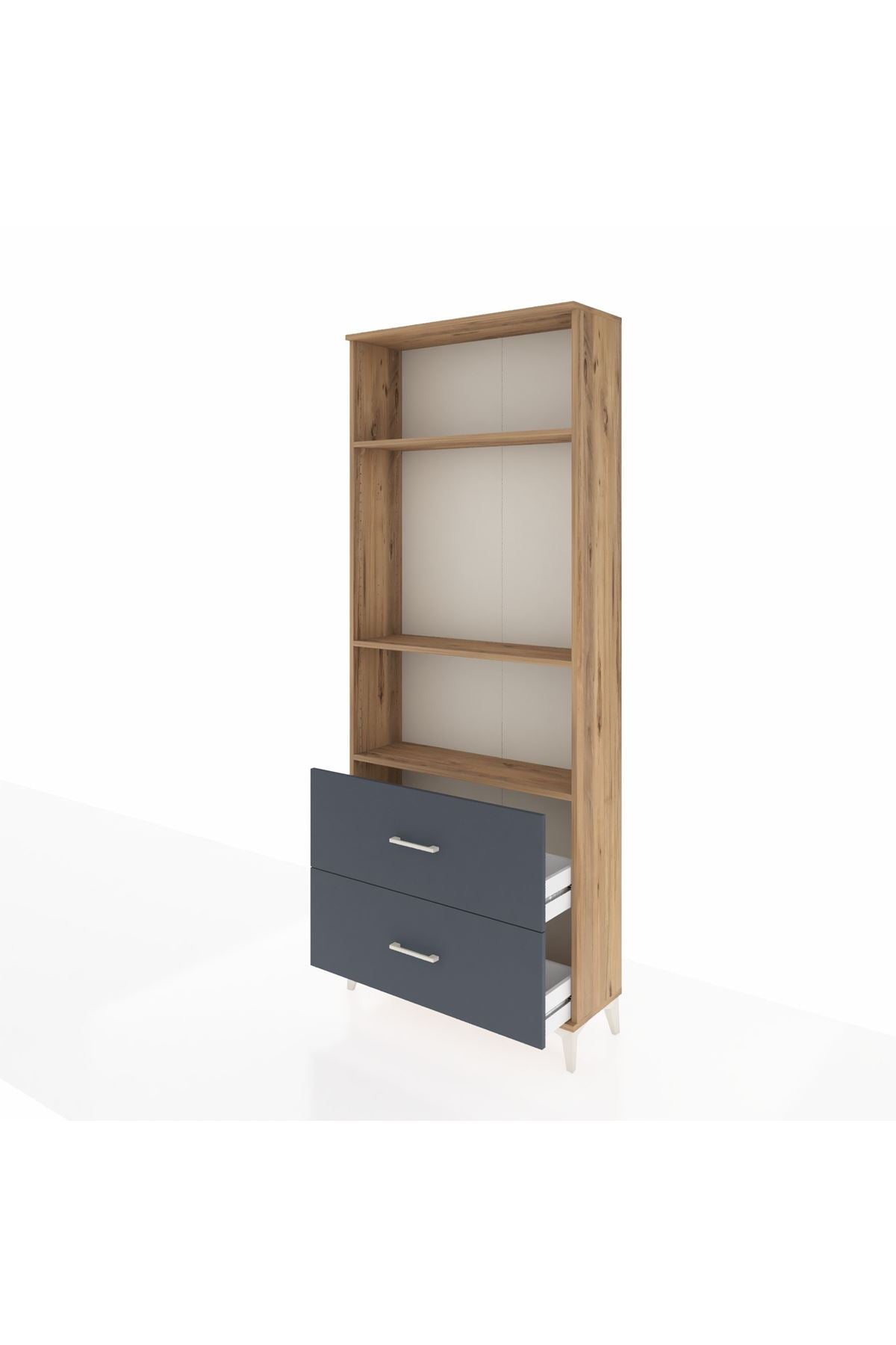 Arges Dolap 3 Raflı 2 Çekmeceli 88x30x221 - S30M072V8A