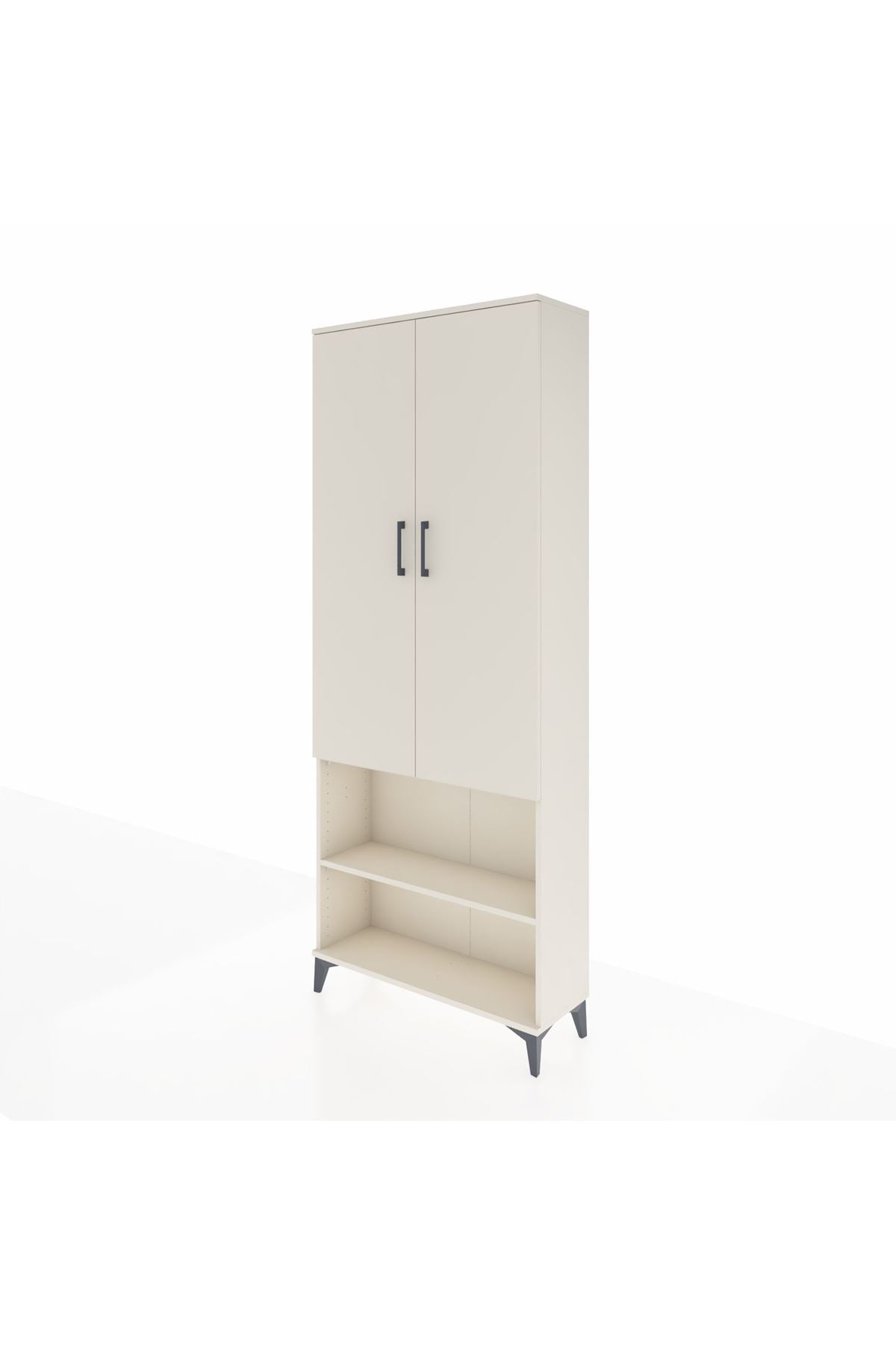 Arges Dolap 3 Raflı 2 Kapaklı Tek Askılı 88x30x221 - S30M073V1A