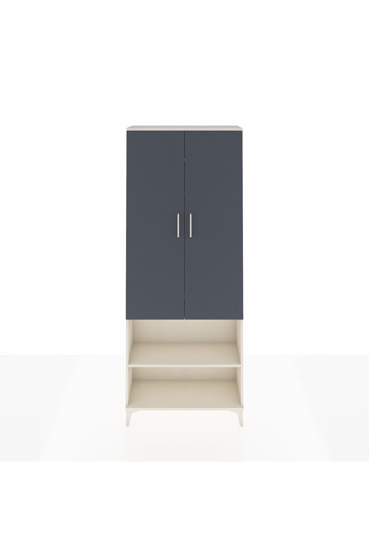 Arges Dolap 3 Raflı 2 Kapaklı Tek Askılı 88x30x221 - S30M073V2A
