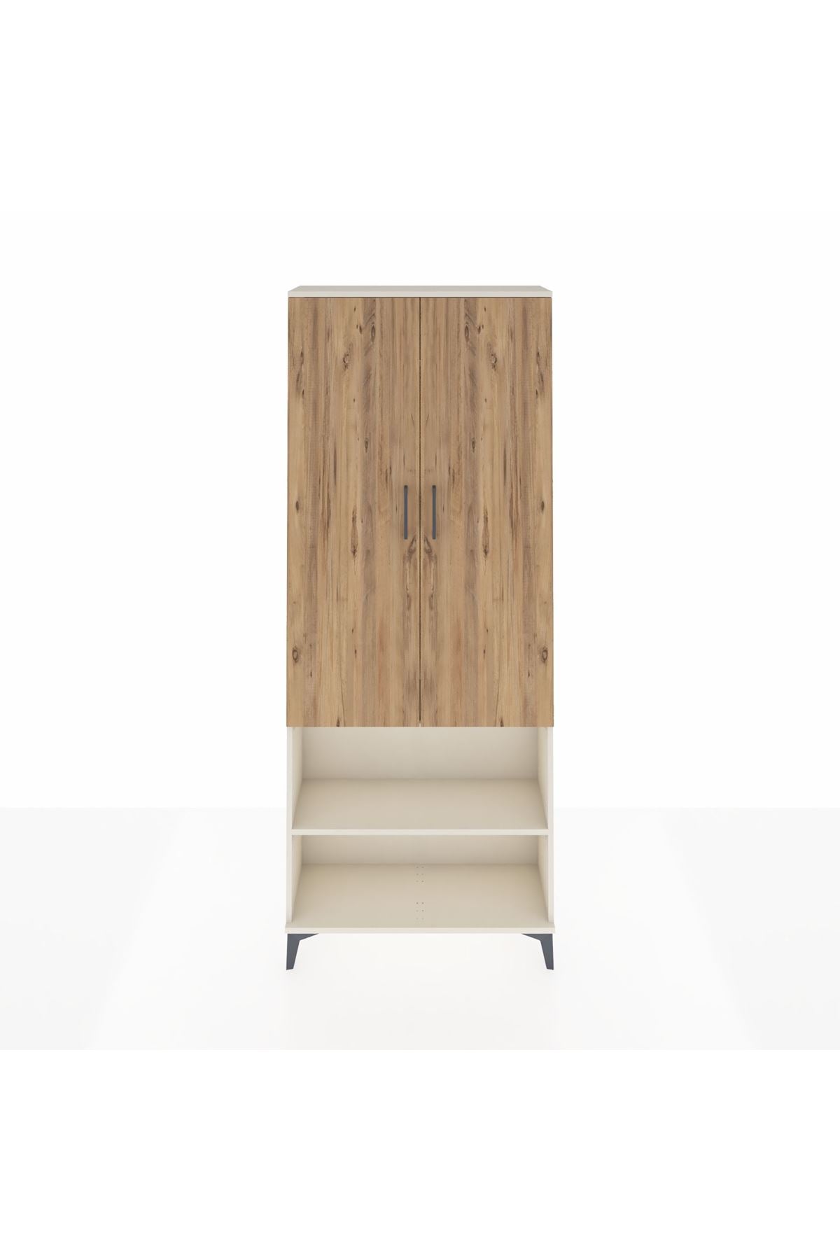 Arges Dolap 3 Raflı 2 Kapaklı Tek Askılı 88x30x221 - S30M073V3A