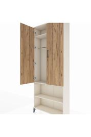 Arges Dolap 3 Raflı 2 Kapaklı Tek Askılı 88x30x221 - S30M073V3A