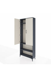 Arges Dolap 3 Raflı 2 Kapaklı Tek Askılı 88x30x221 - S30M073V4A