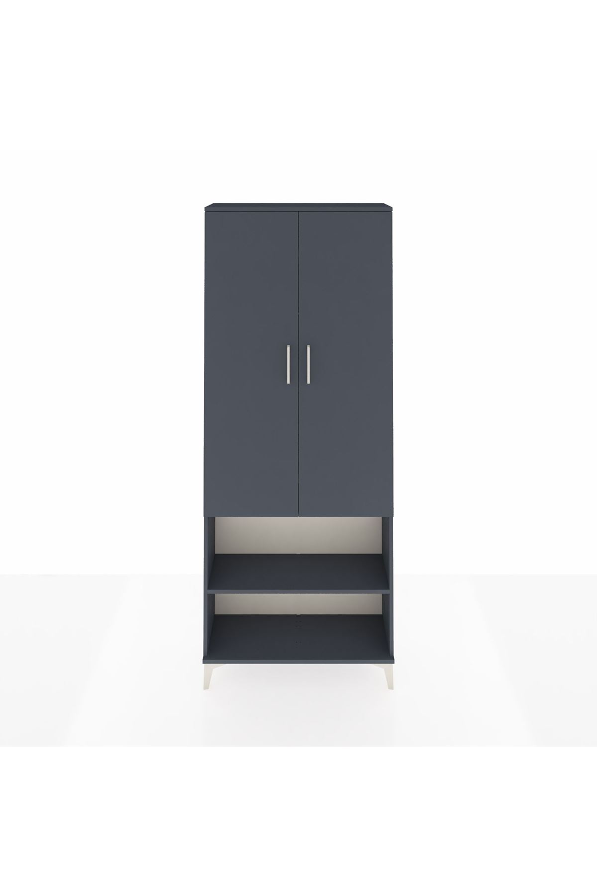 Arges Dolap 3 Raflı 2 Kapaklı Tek Askılı 88x30x221 - S30M073V5A