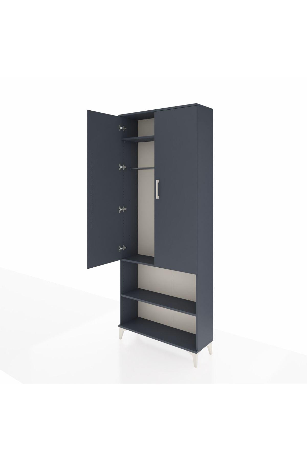 Arges Dolap 3 Raflı 2 Kapaklı Tek Askılı 88x30x221 - S30M073V5A