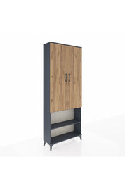 Arges Dolap 3 Raflı 2 Kapaklı Tek Askılı 88x30x221 - S30M073V6A