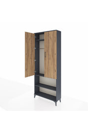 Arges Dolap 3 Raflı 2 Kapaklı Tek Askılı 88x30x221 - S30M073V6A