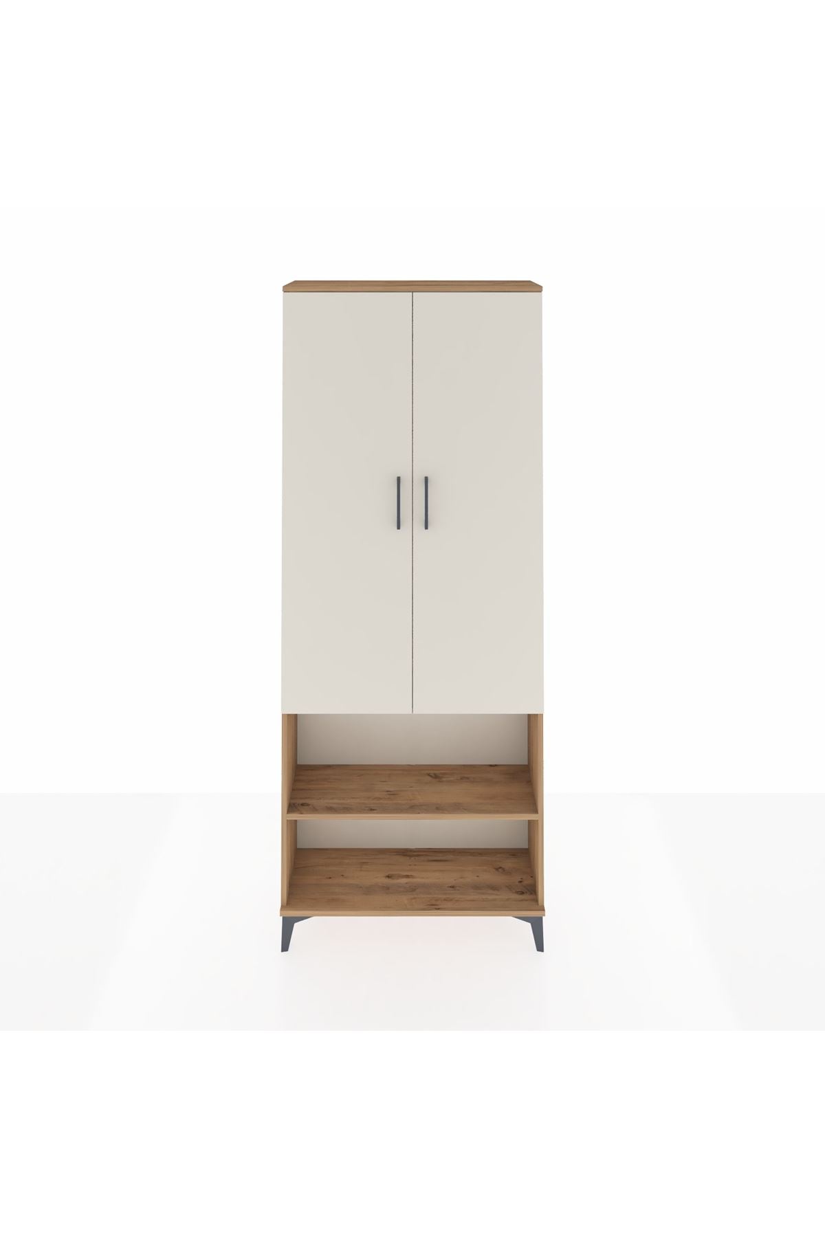 Arges Dolap 3 Raflı 2 Kapaklı Tek Askılı 88x30x221 - S30M073V7A