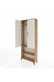 Arges Dolap 3 Raflı 2 Kapaklı Tek Askılı 88x30x221 - S30M073V7A