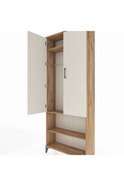 Arges Dolap 3 Raflı 2 Kapaklı Tek Askılı 88x30x221 - S30M073V7A