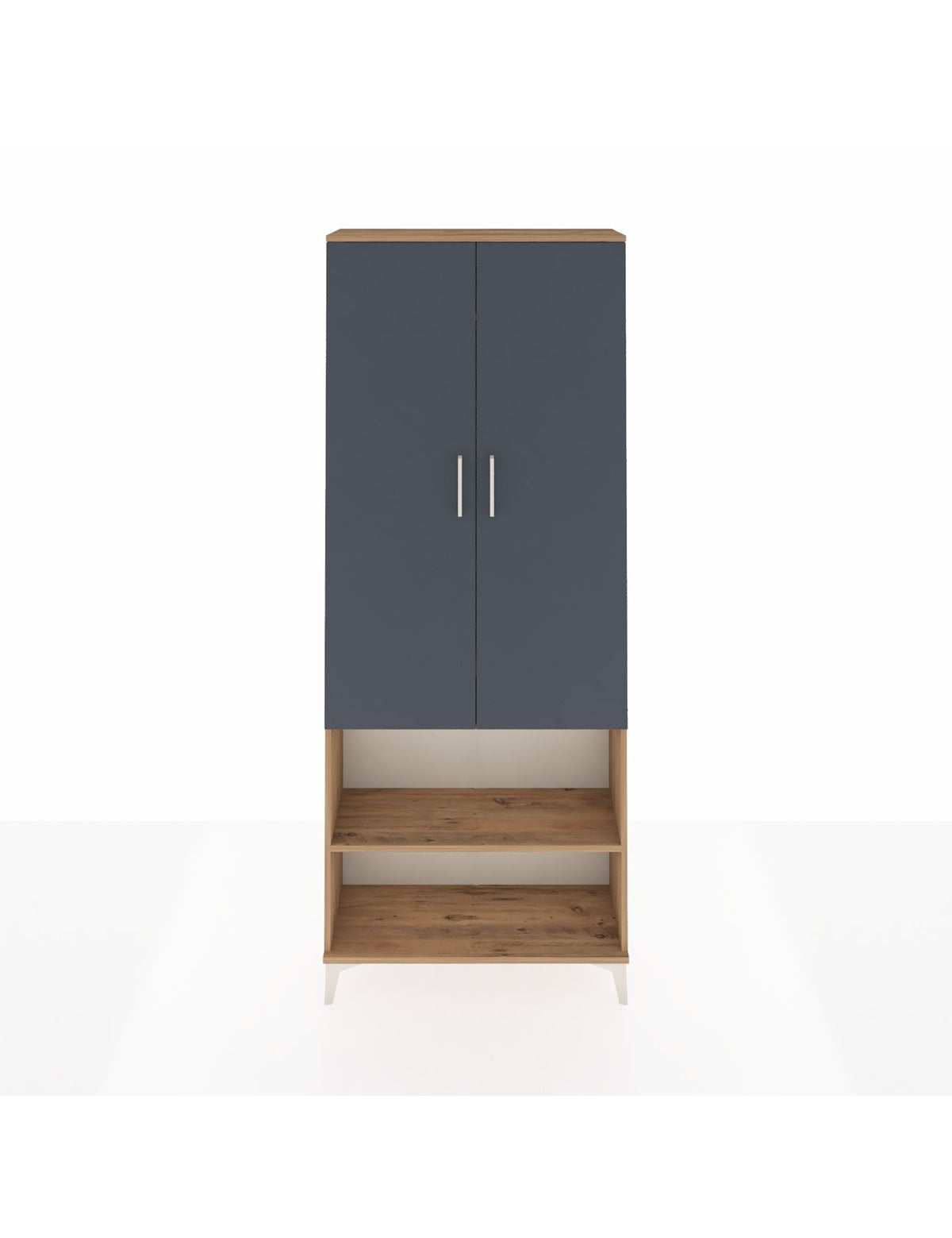 Arges Dolap 3 Raflı 2 Kapaklı Tek Askılı 88x30x221 - S30M073V8A