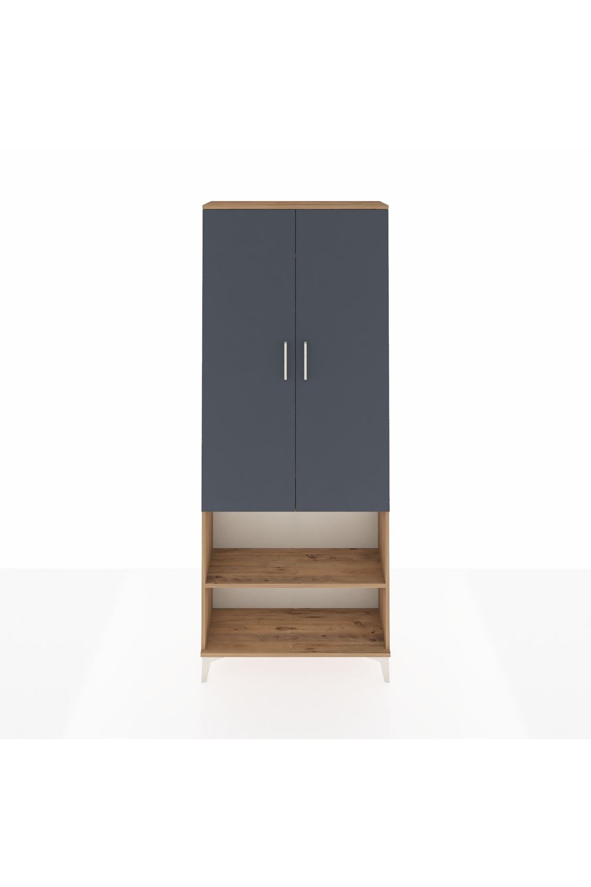 Arges Dolap 3 Raflı 2 Kapaklı Tek Askılı 88x30x221 - S30M073V8A