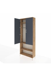 Arges Dolap 3 Raflı 2 Kapaklı Tek Askılı 88x30x221 - S30M073V8A