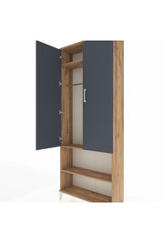 Arges Dolap 3 Raflı 2 Kapaklı Tek Askılı 88x30x221 - S30M073V8A