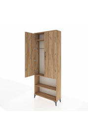 Arges Dolap 3 Raflı 2 Kapaklı Tek Askılı 88x30x221 - S30M073V9A