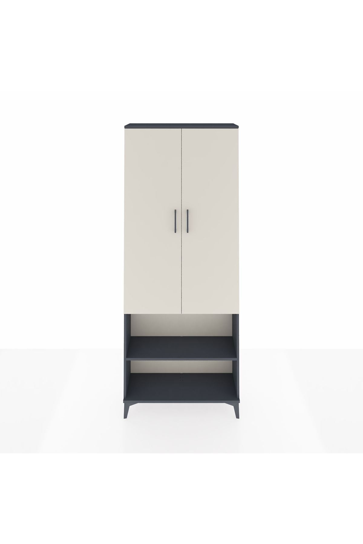 Arges Dolap 4 Raflı 2 Kapaklı 88x30x221 - S30M074V4A