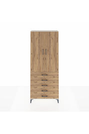 Arges Dolap 2 Raflı 5 Çekmeceli Tek Askılı 88x30x221 - S30M076V3A
