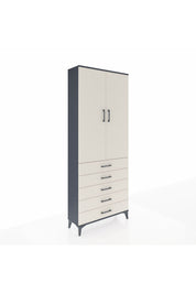 Arges Dolap 2 Raflı 5 Çekmeceli Tek Askılı 88x30x221 - S30M076V4A
