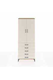 Arges Dolap 2 Raflı 5 Çekmeceli Tek Askılı 88x30x221 - S30M076V7A