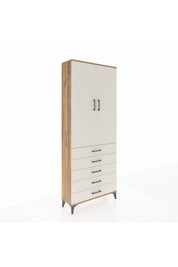 Arges Dolap 2 Raflı 5 Çekmeceli Tek Askılı 88x30x221 - S30M076V7A