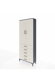 Arges Dolap 3 Raflı 5 Çekmeceli 2 Kapaklı 88x30x221 - S30M077V4A