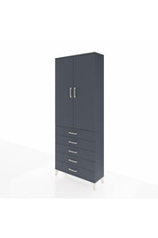 Arges Dolap 3 Raflı 5 Çekmeceli 2 Kapaklı 88x30x221 - S30M077V5A