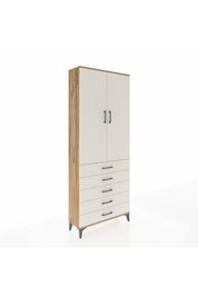 Arges Dolap 3 Raflı 5 Çekmeceli 2 Kapaklı 88x30x221 - S30M077V7A
