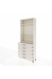 Arges Dolap 3 Raflı 5 Çekmeceli 88x30x221 - S30M078V1A