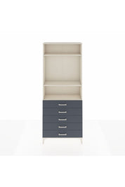 Arges Dolap 3 Raflı 5 Çekmeceli 88x30x221 - S30M078V2A