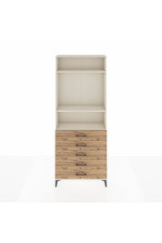 Arges Dolap 3 Raflı 5 Çekmeceli 88x30x221 - S30M078V3A
