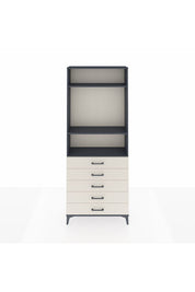 Arges Dolap 3 Raflı 5 Çekmeceli 88x30x221 - S30M078V4A