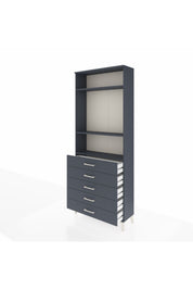 Arges Dolap 3 Raflı 5 Çekmeceli 88x30x221 - S30M078V5A