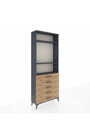 Arges Dolap 3 Raflı 5 Çekmeceli 88x30x221 - S30M078V6A