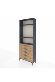 Arges Dolap 3 Raflı 5 Çekmeceli 88x30x221 - S30M078V6A