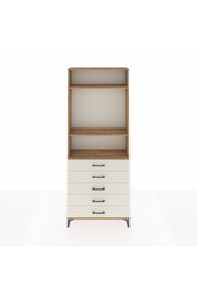 Arges Dolap 3 Raflı 5 Çekmeceli 88x30x221 - S30M078V7A
