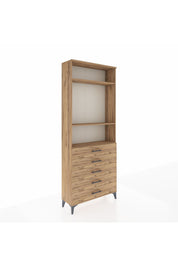 Arges Dolap 3 Raflı 5 Çekmeceli 88x30x221 - S30M078V9A