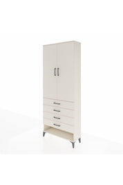 Arges Dolap 2 Raflı 4 Çekmeceli Tek Askılı 88x30x221 - S30M079V1A
