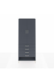 Arges Dolap 2 Raflı 4 Çekmeceli Tek Askılı 88x30x221 - S30M079V5A