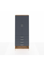 Arges Dolap 2 Raflı 4 Çekmeceli Tek Askılı 88x30x221 - S30M079V8A