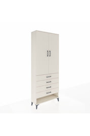 Arges Dolap 3 Raflı 4 Çekmeceli 2 Kapaklı 88x30x221 - S30M080V1A