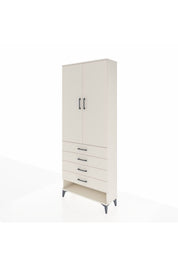 Arges Dolap 3 Raflı 4 Çekmeceli 2 Kapaklı 88x30x221 - S30M080V1A
