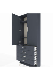 Arges Dolap 3 Raflı 4 Çekmeceli 2 Kapaklı 88x30x221 - S30M080V5A