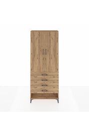 Arges Dolap 3 Raflı 4 Çekmeceli 2 Kapaklı 88x30x221 - S30M080V9A