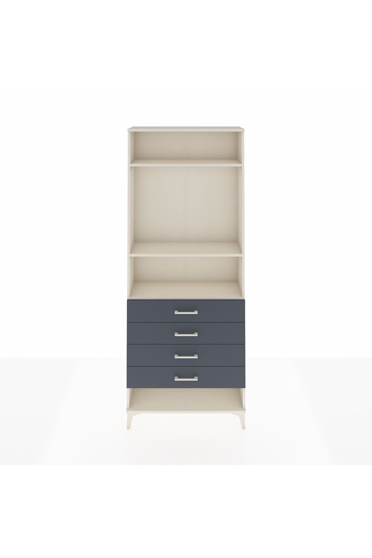 Arges Dolap 3 Raflı 4 Çekmeceli 88x30x221 - S30M081V2A