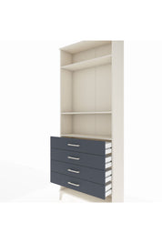 Arges Dolap 3 Raflı 4 Çekmeceli 88x30x221 - S30M081V2A